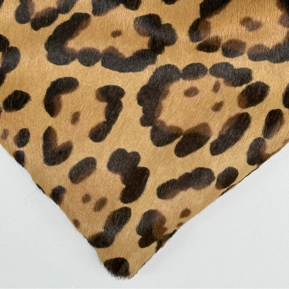 Fendi Leopard Print Hobo Bag with Black Accents